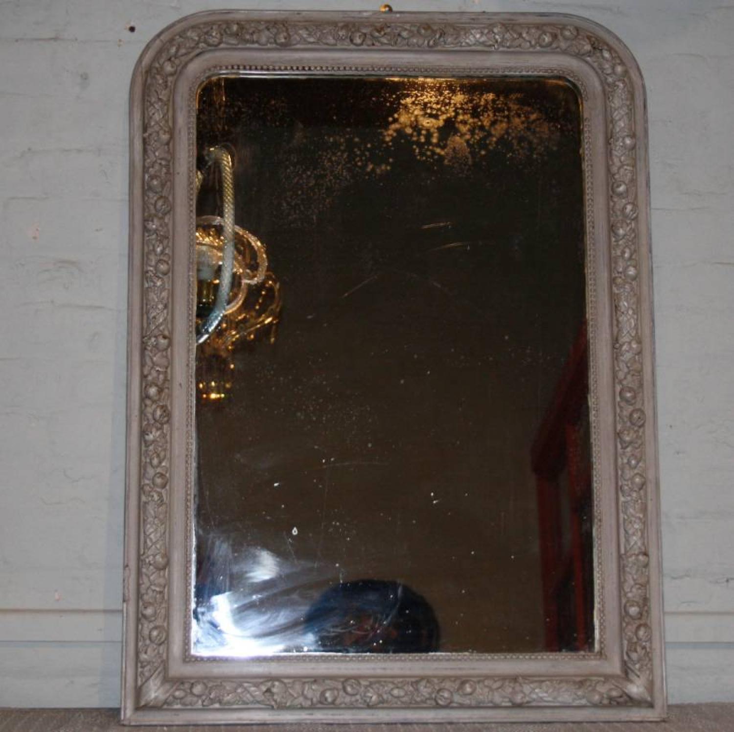 French painted mirror