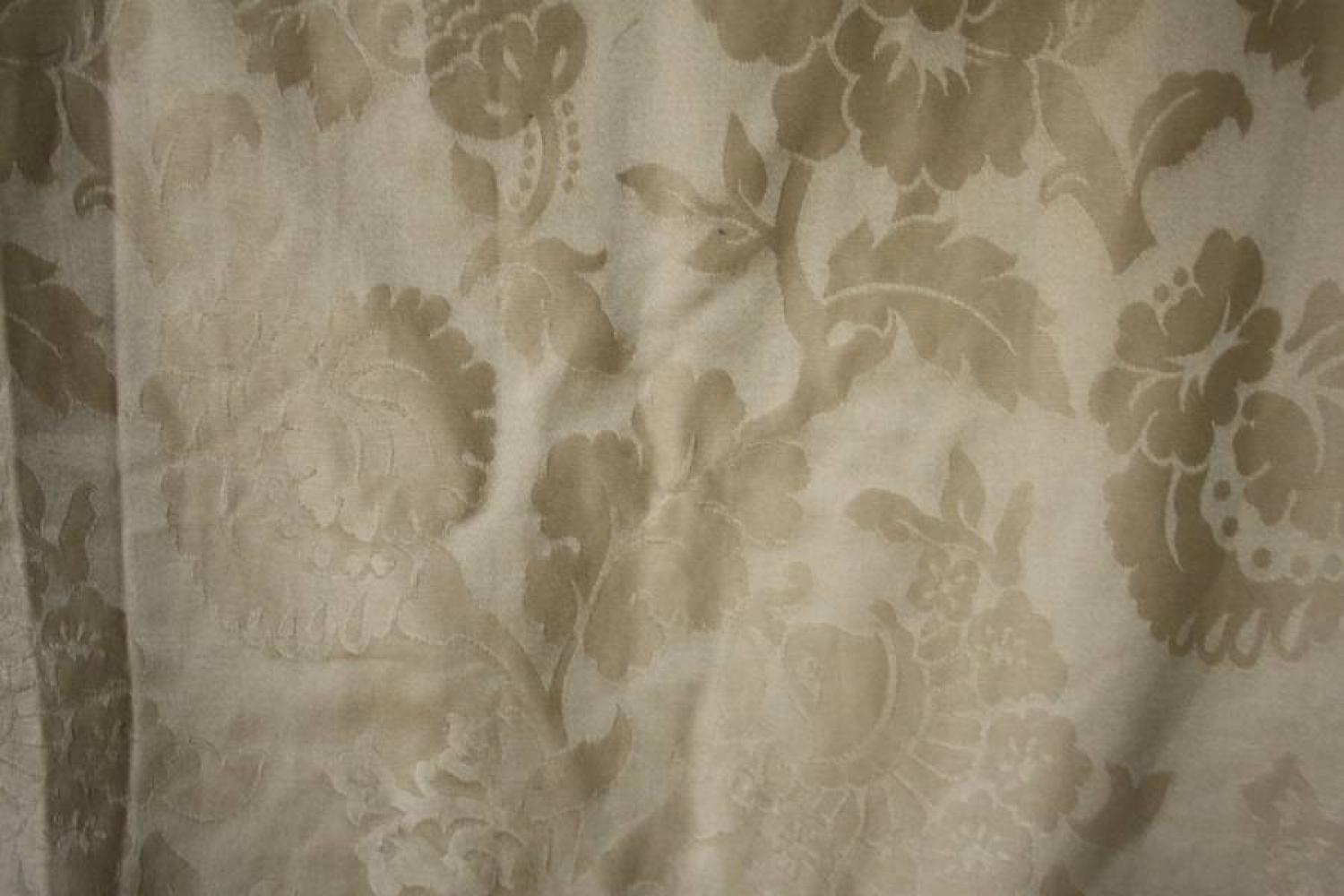 French silk damask curtains