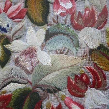 Floral embroidery - 19th Century