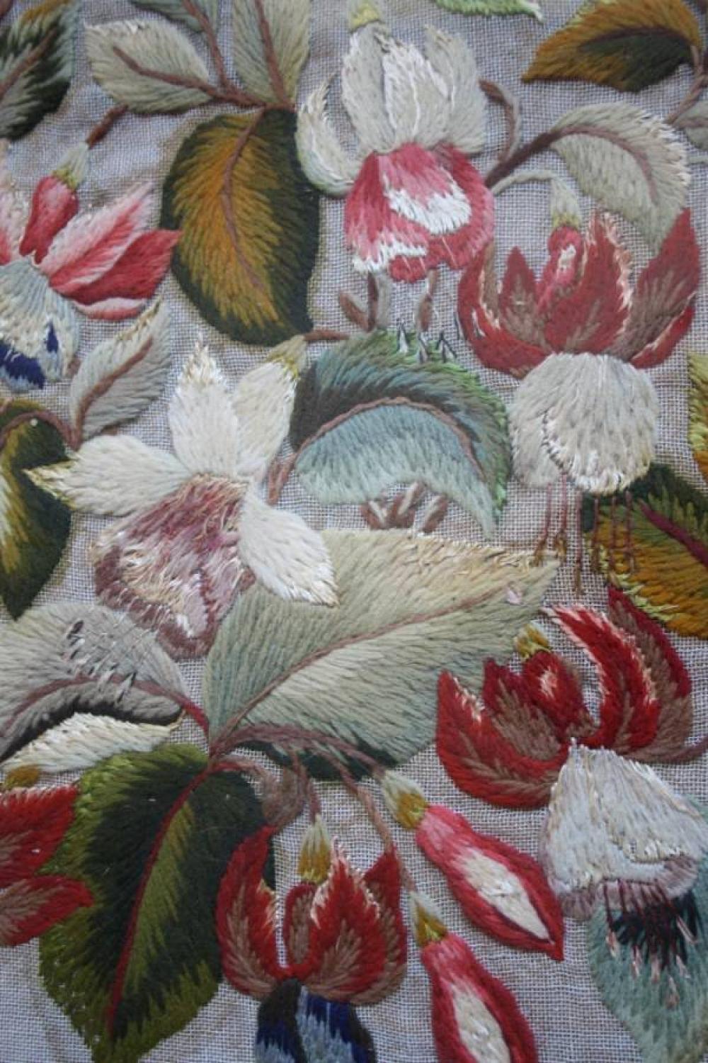Floral embroidery - 19th Century