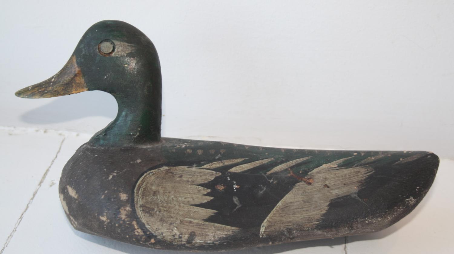 Decoy Duck with primitive painting