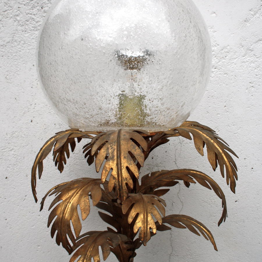 Italian Gilt Tropical Floor Lamp