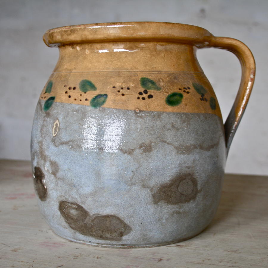 19th Cent glazed earthenware jug