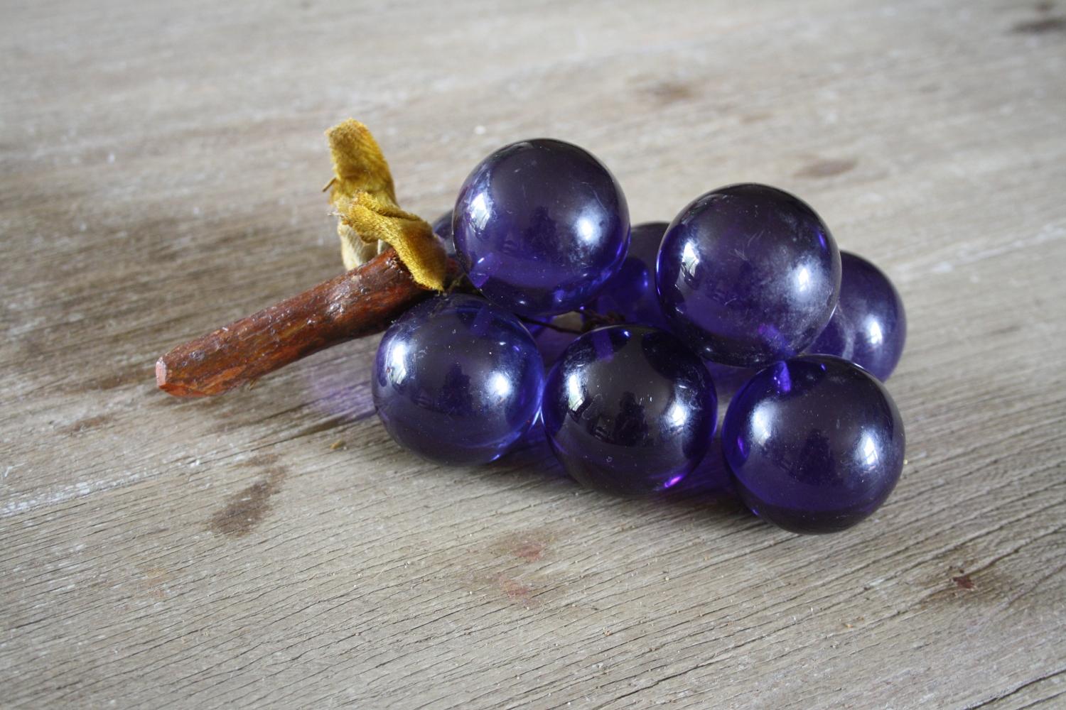 Mid century lucite grapes