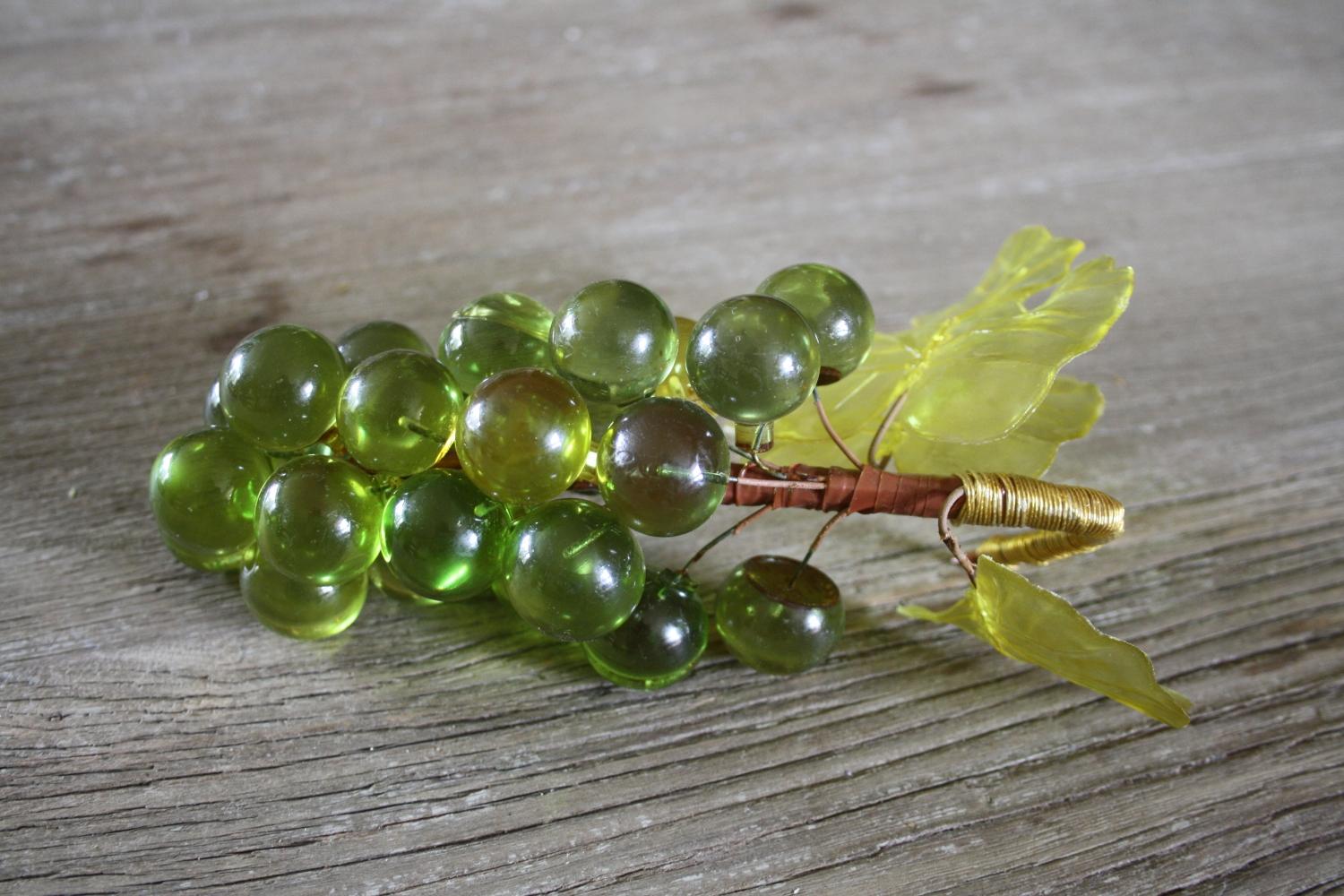 Mid century lucite grapes