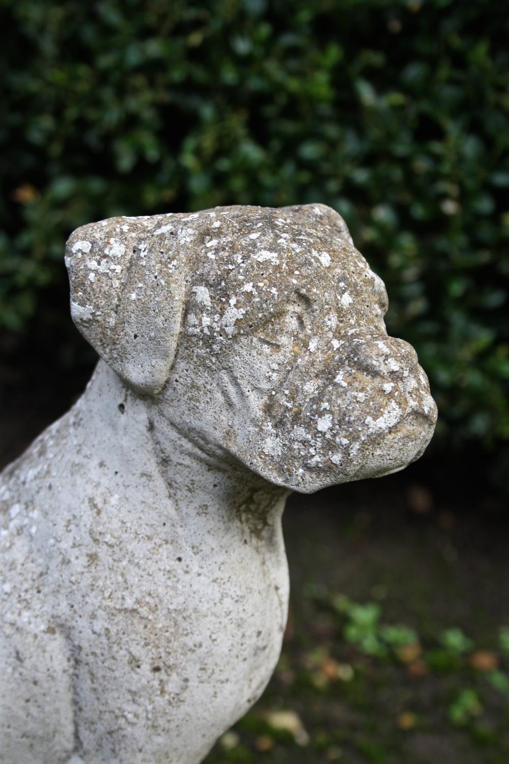 Reconstituted stone dog
