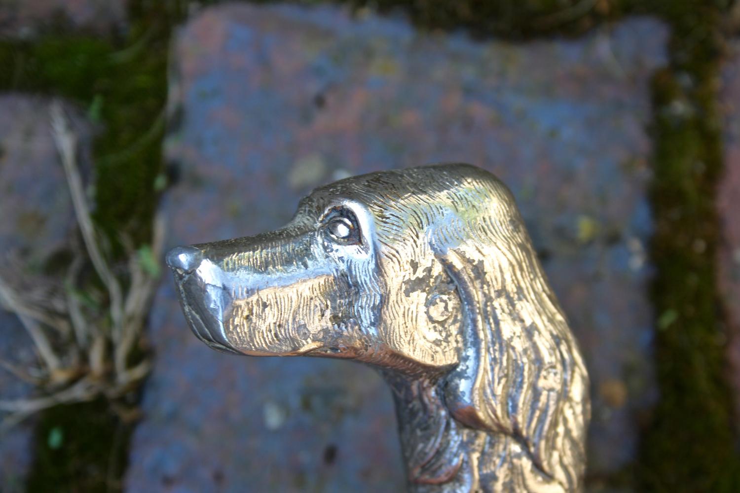 Silver dog bottle opener