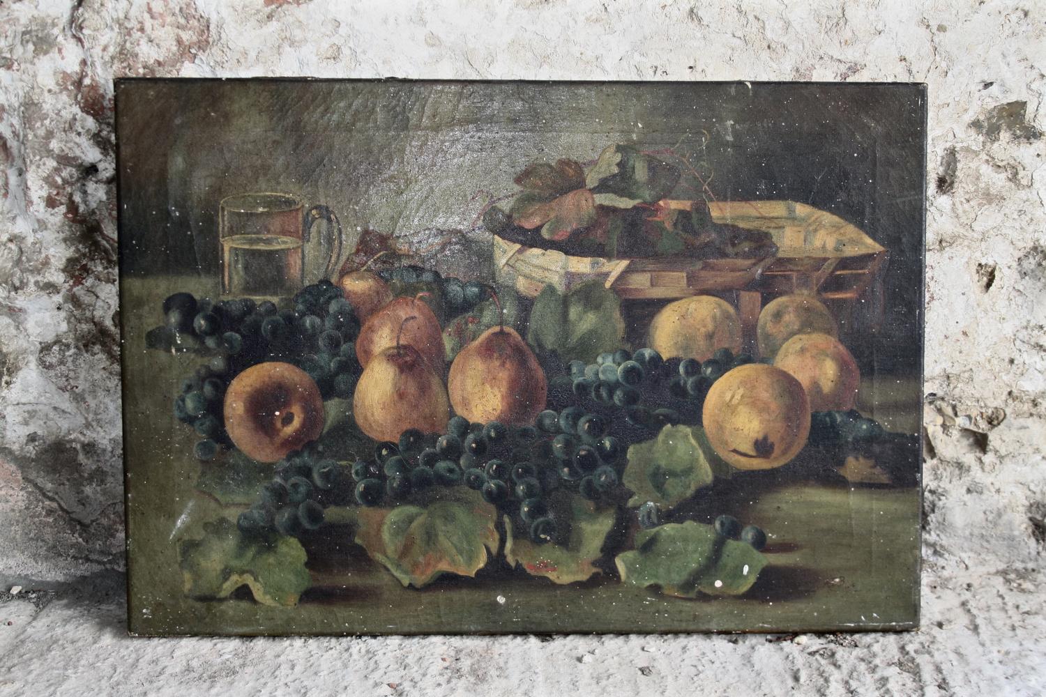 Oil painting of fruit