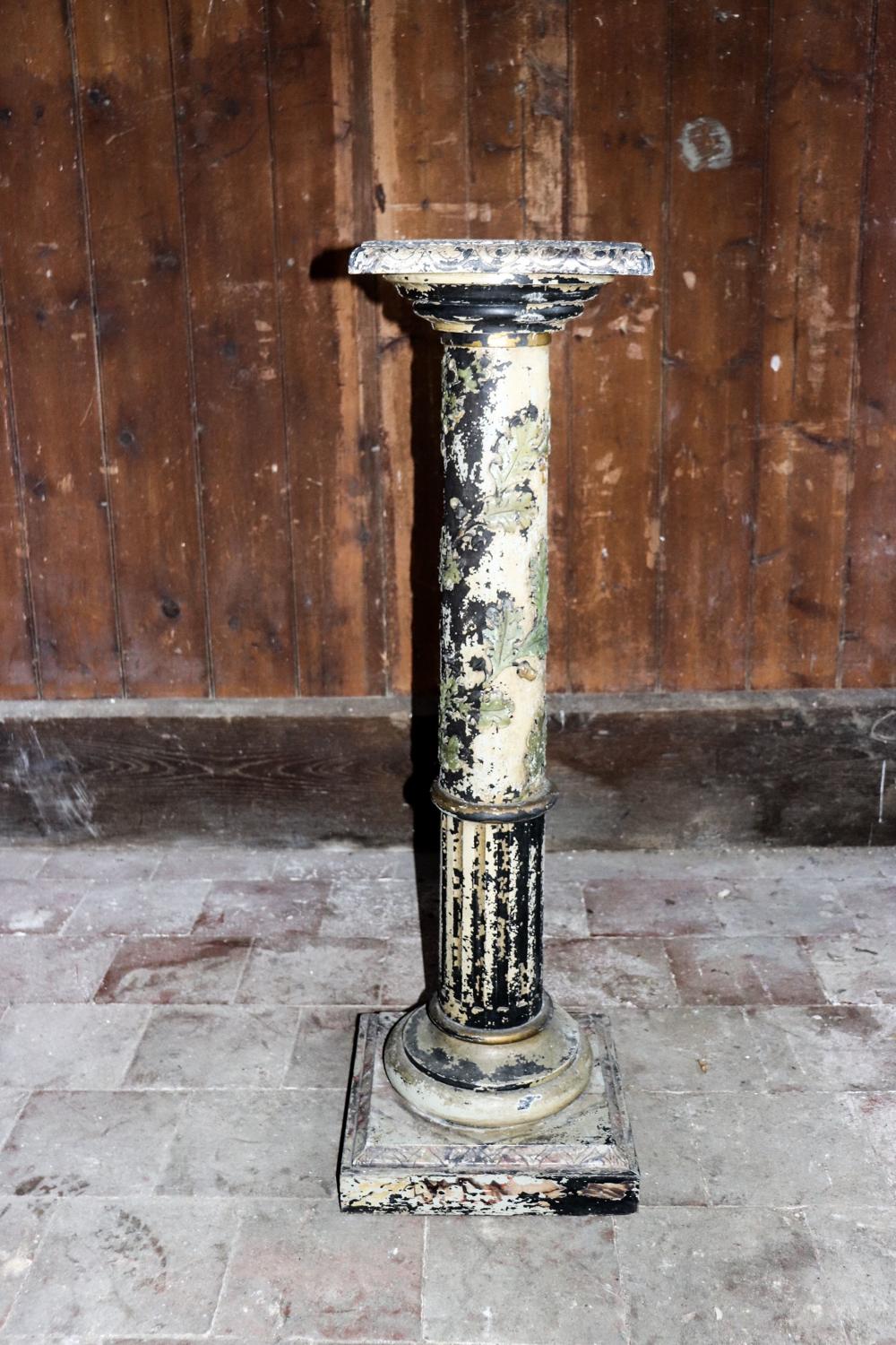 Late 19th century painted torchère