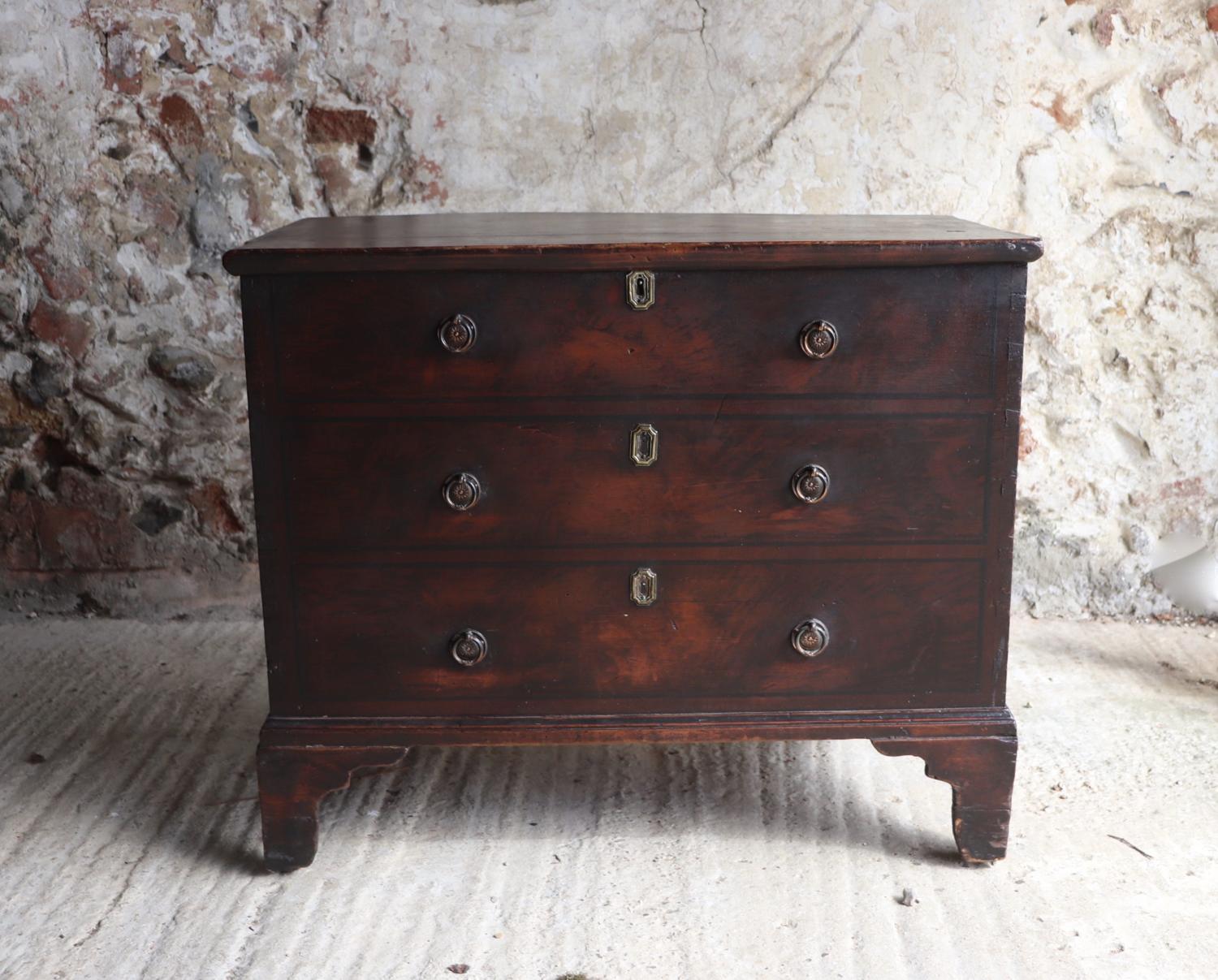 Painted pine chest c 1860