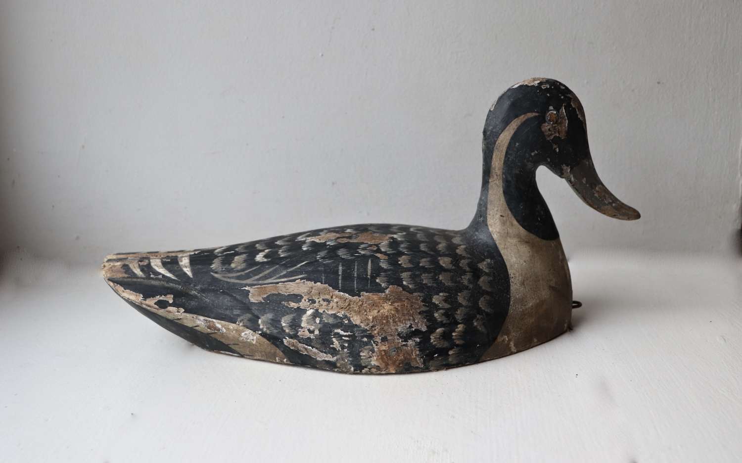 19th century wooden duck decoy