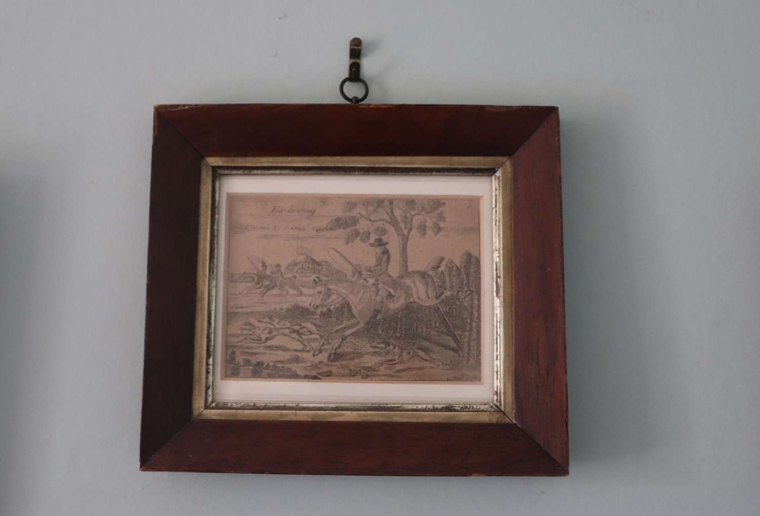 Print in 19th century rosewood frame