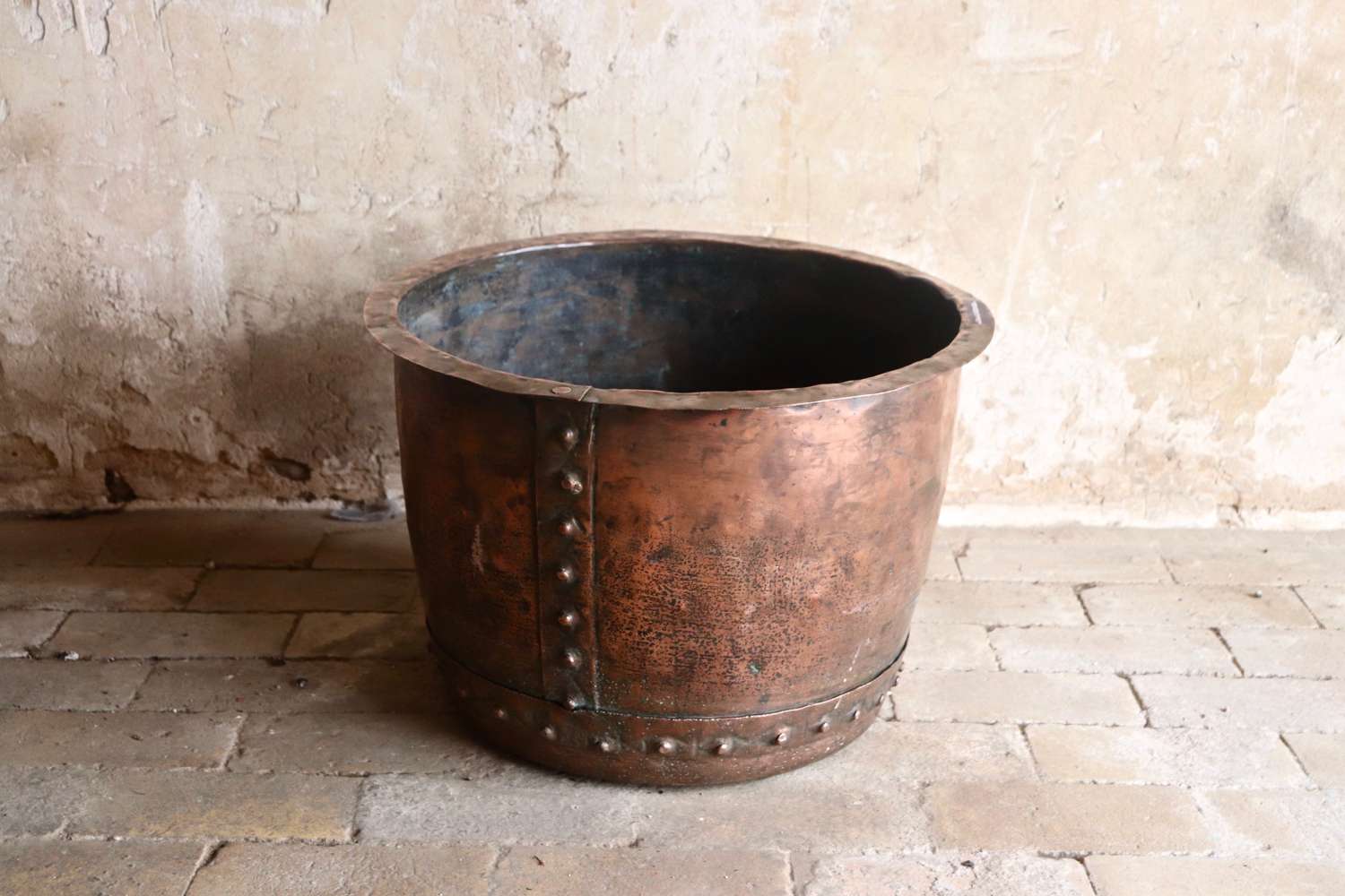 19th century copper vat