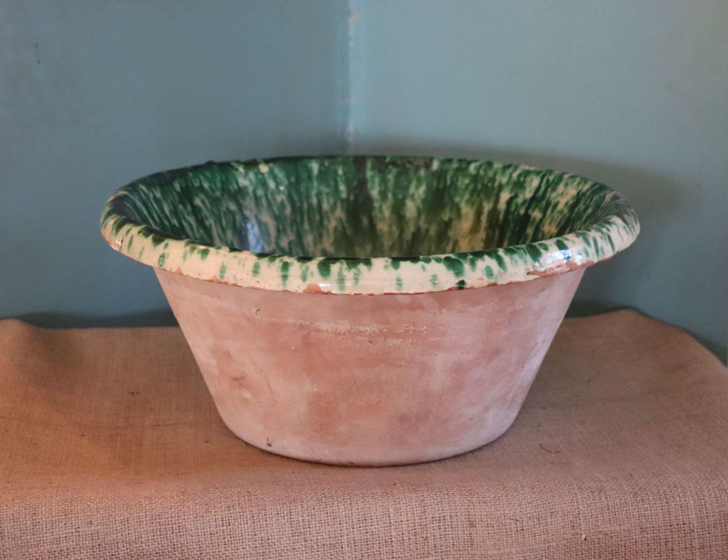 19th century passata bowl from Puglia