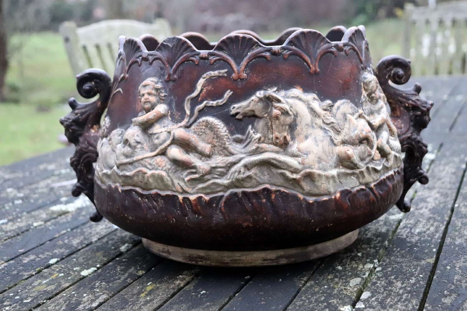 Early 19th century French earthenware pot