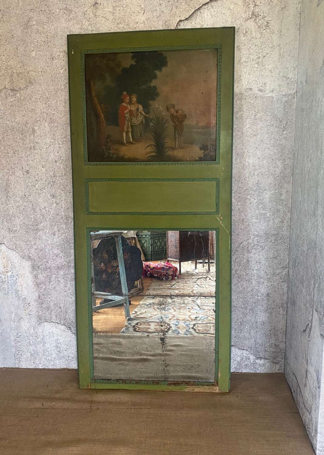 19th century French trumeau mirror