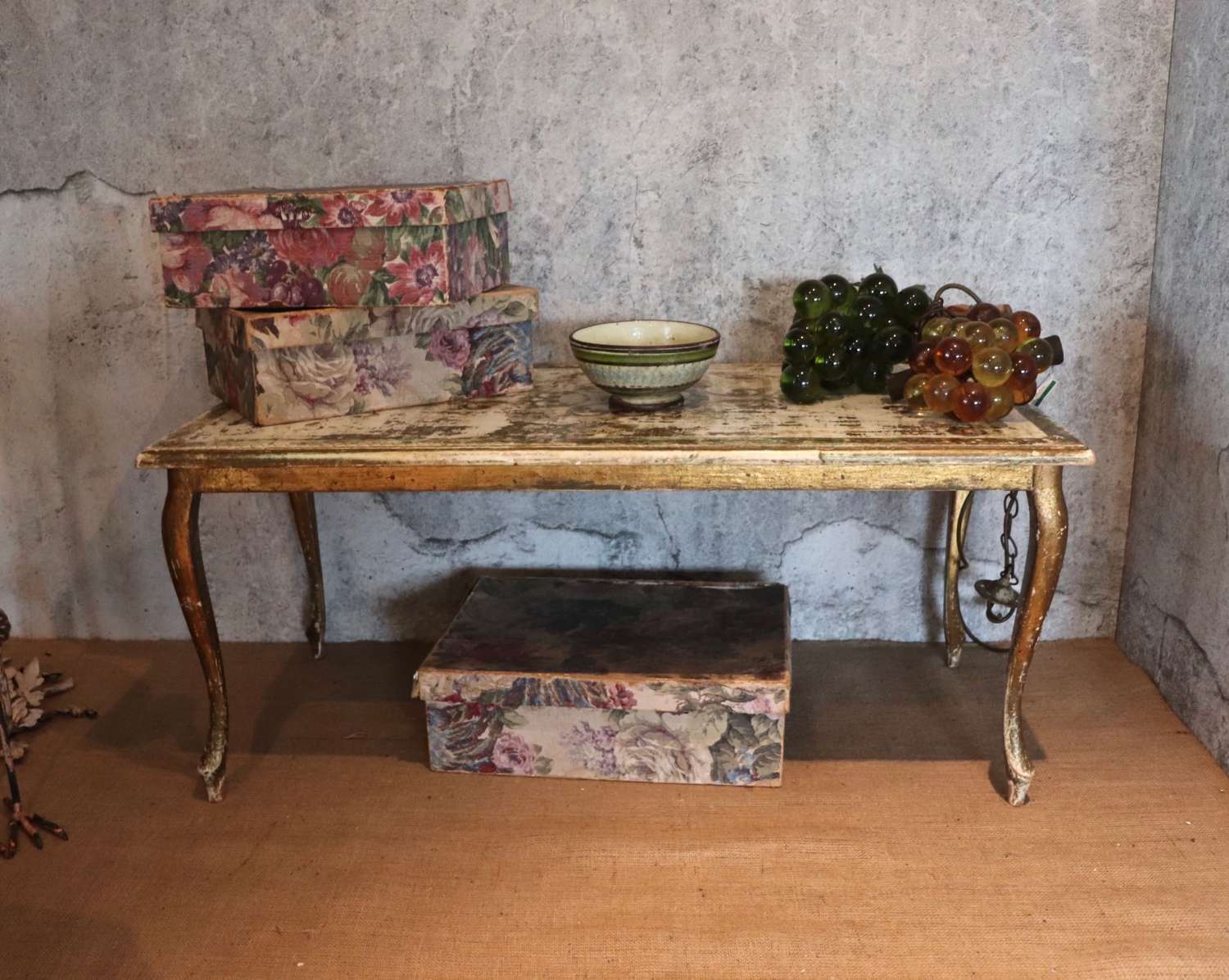 Mid century Florentine coffee table