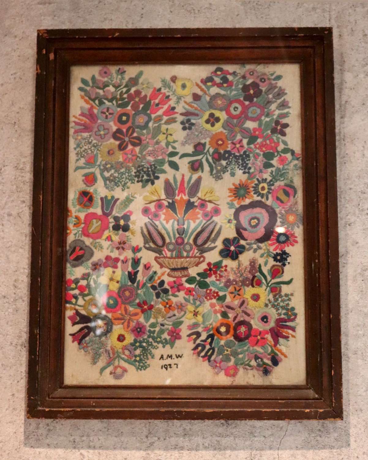 Embroidery - 1927 in frame