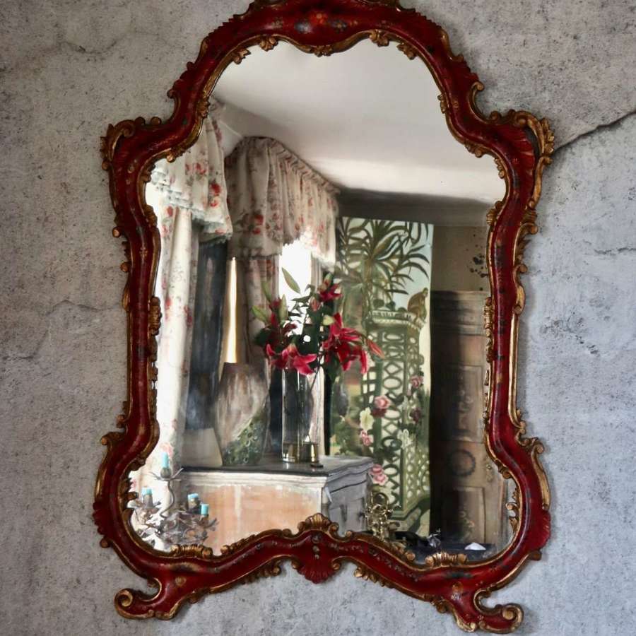 Mid 20th century Venetian painted mirror