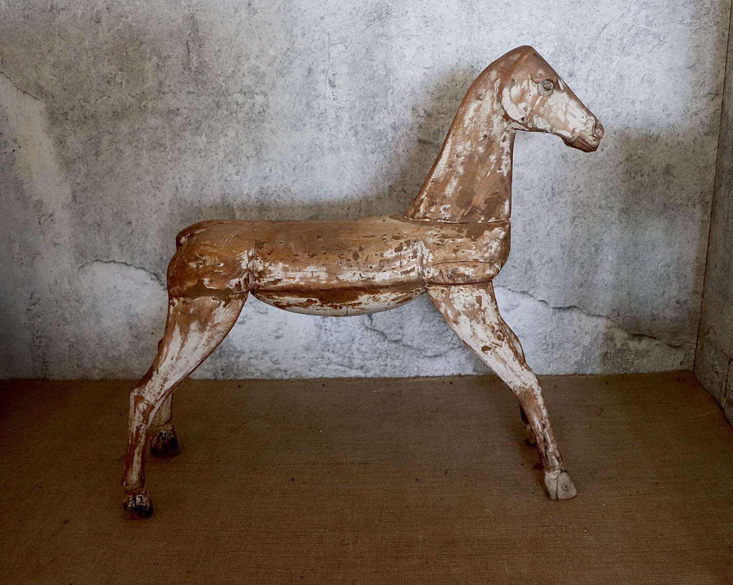 Mid 19th century French wooden horse