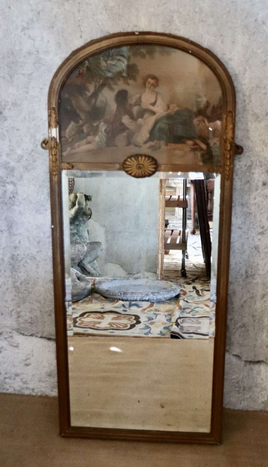 Late 19th/Early 20th century trumeau mirror