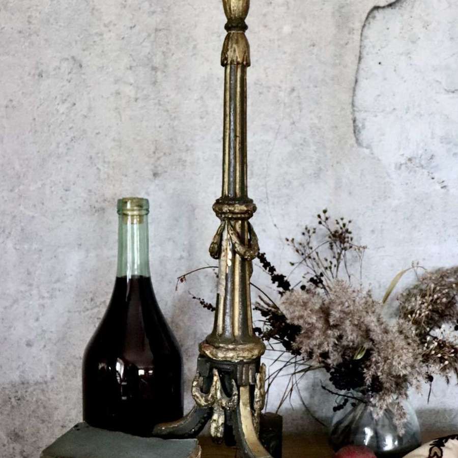 18th century Italian pricket or altar stick