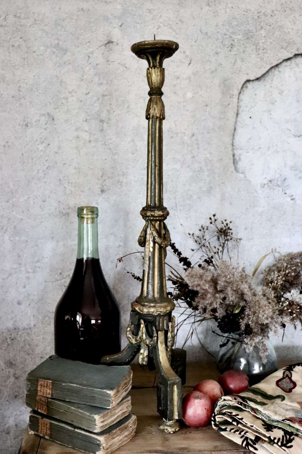 18th century Italian pricket or altar stick
