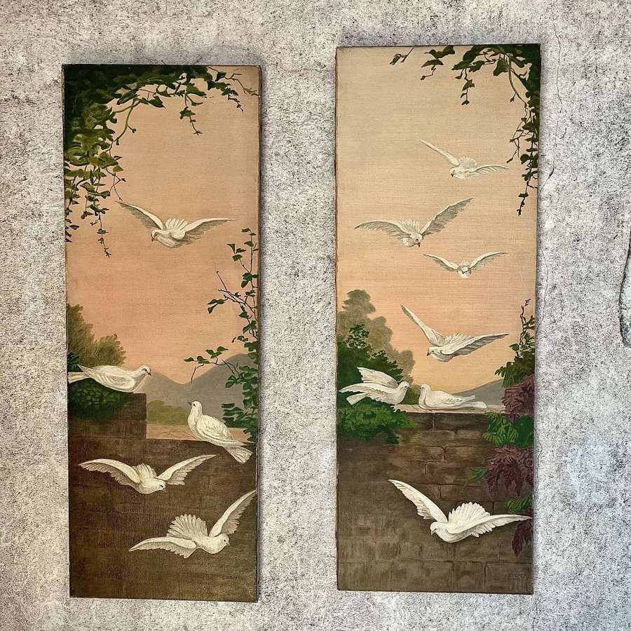 Pair of early 20th century panels