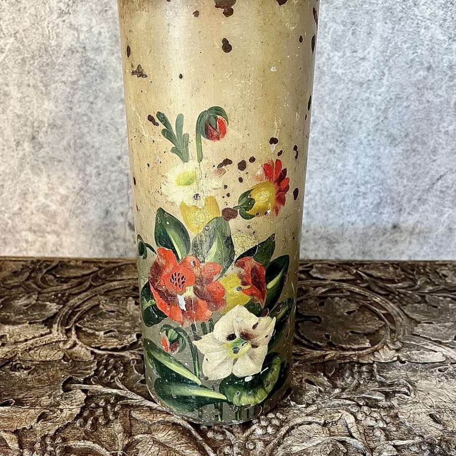 Floral tin ‘canister’