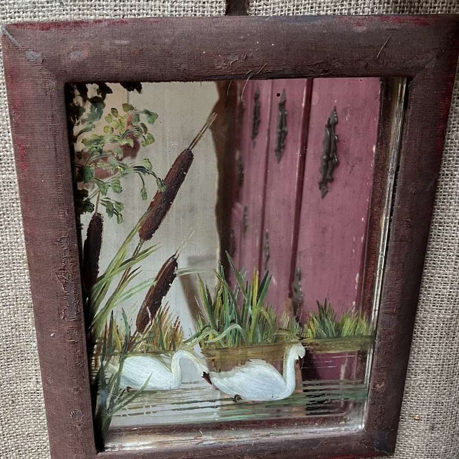 Early 20th century painted mirror