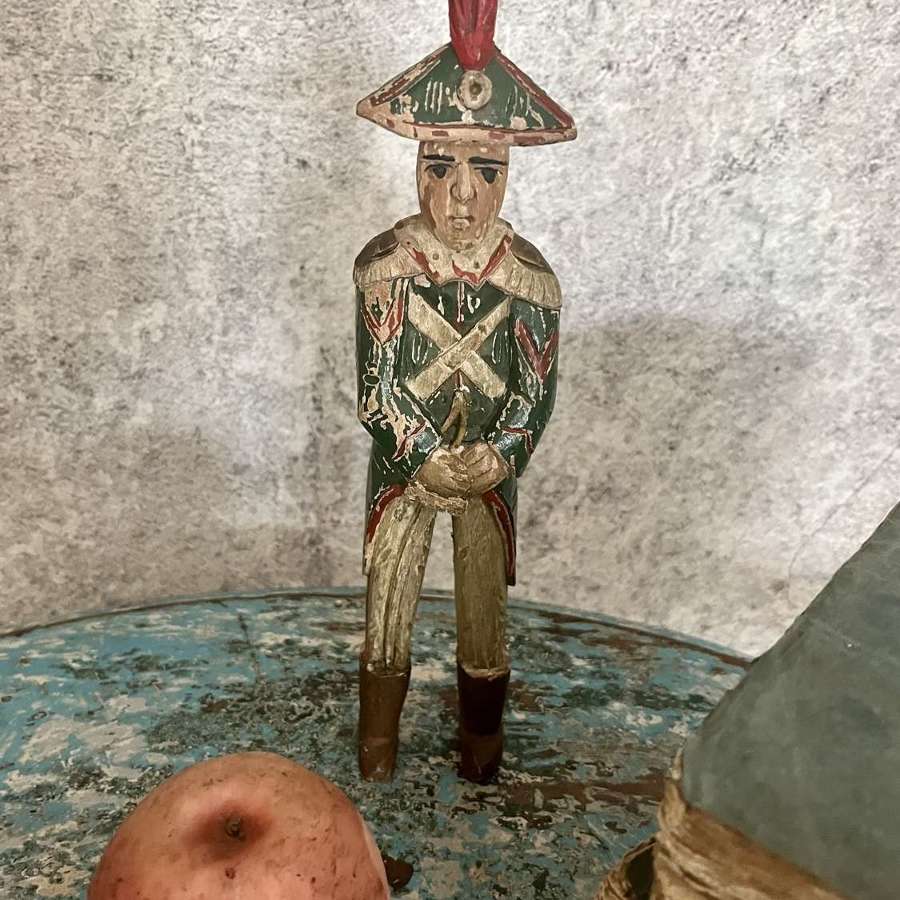 Painted Chinese (?) wooden figure