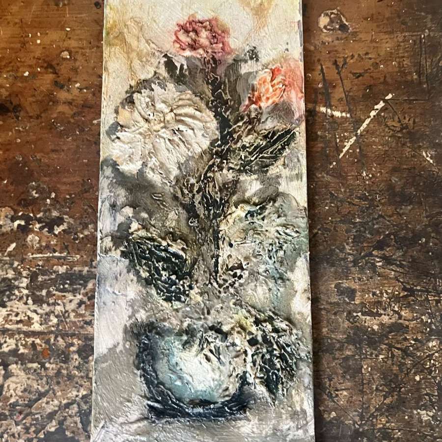 New floral oil on board