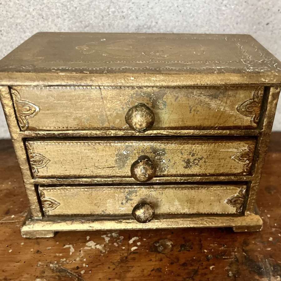 Specimen Florentine chest of three drawers