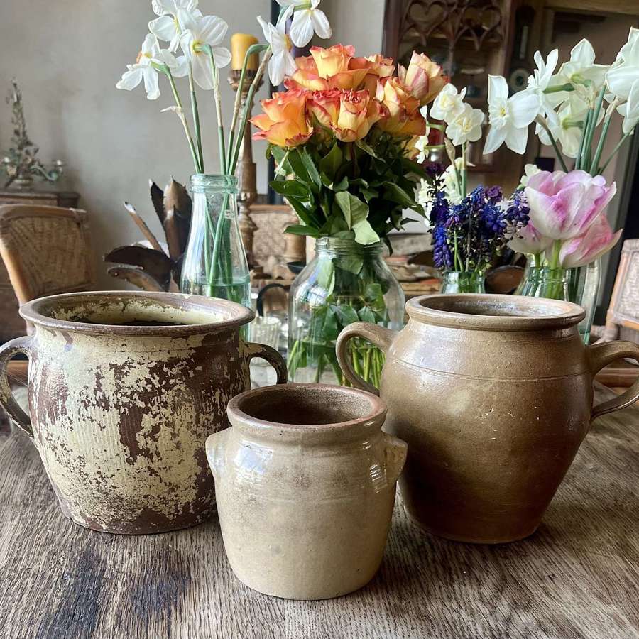 French earthenware pots