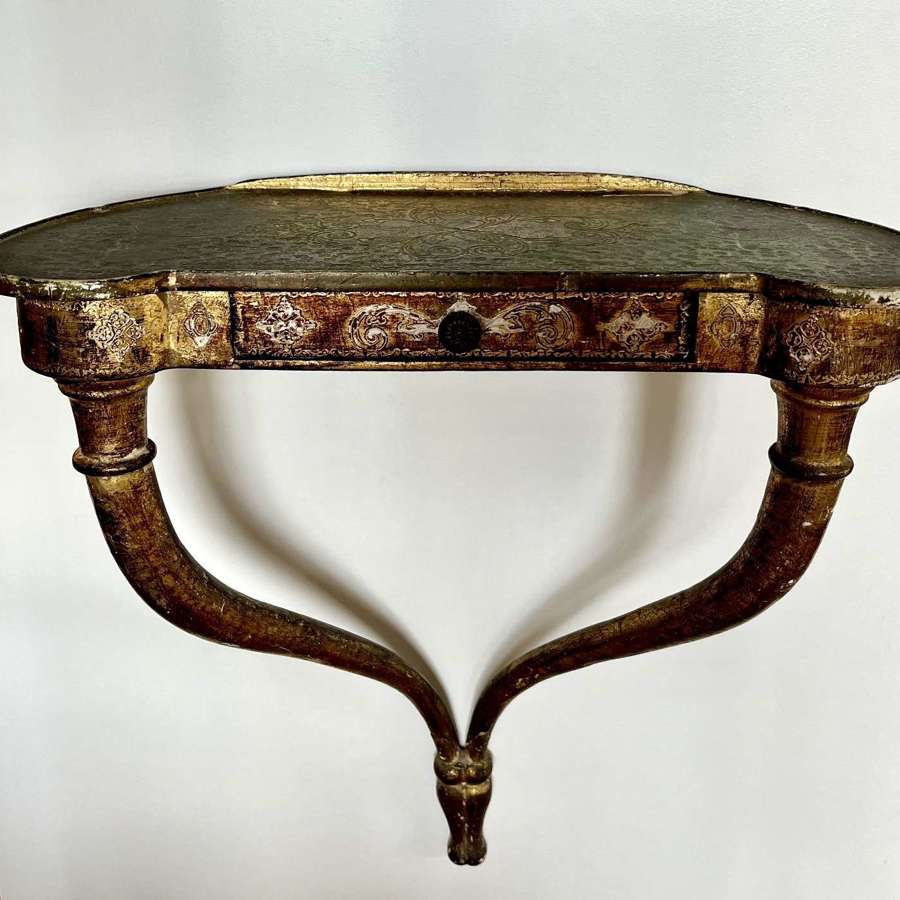 Mid century Florentine console table
