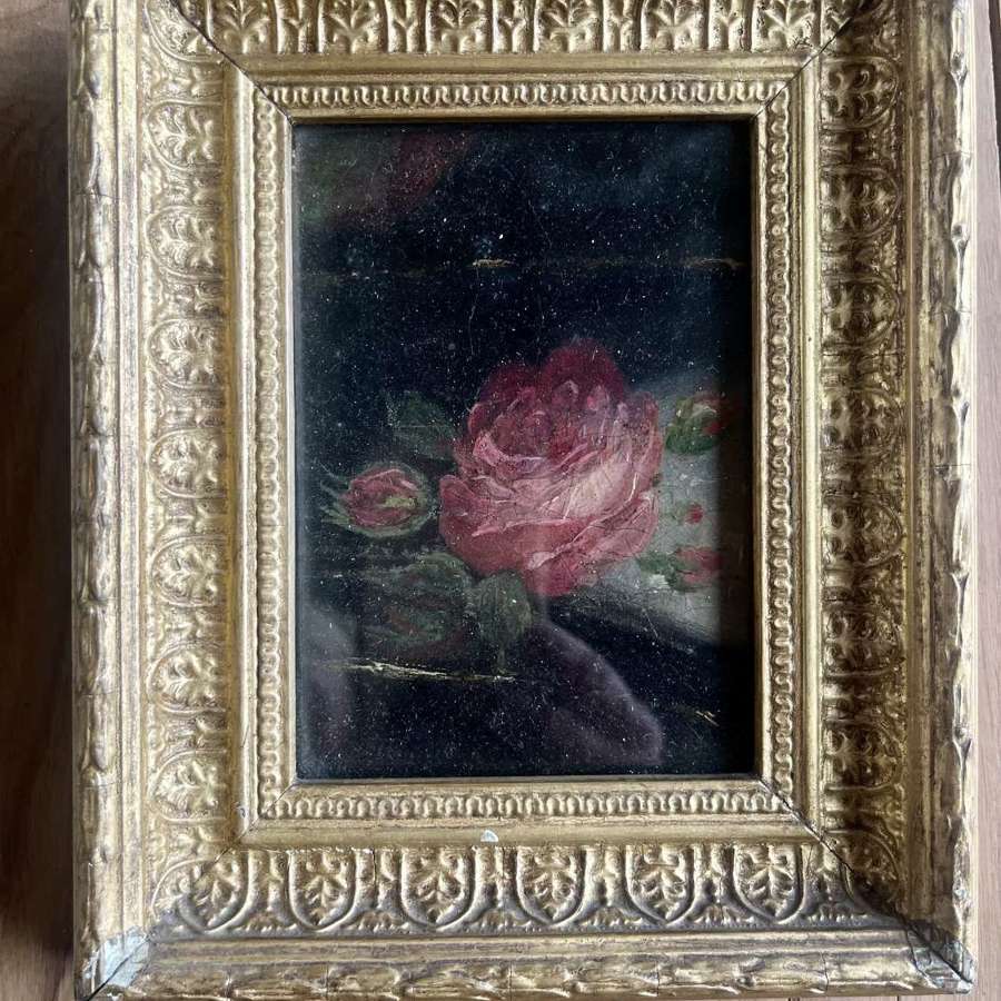 Small framed rose oil